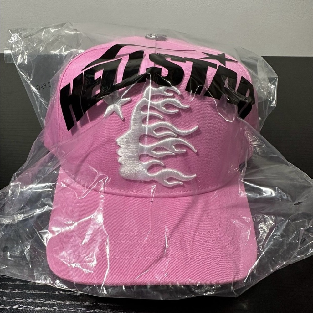 Hellstar Pink Cap with White Embroidery